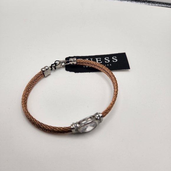 ♡ Guess Cubic Zirconia Cable Braclet in Bronze color - Picture 5 of 5